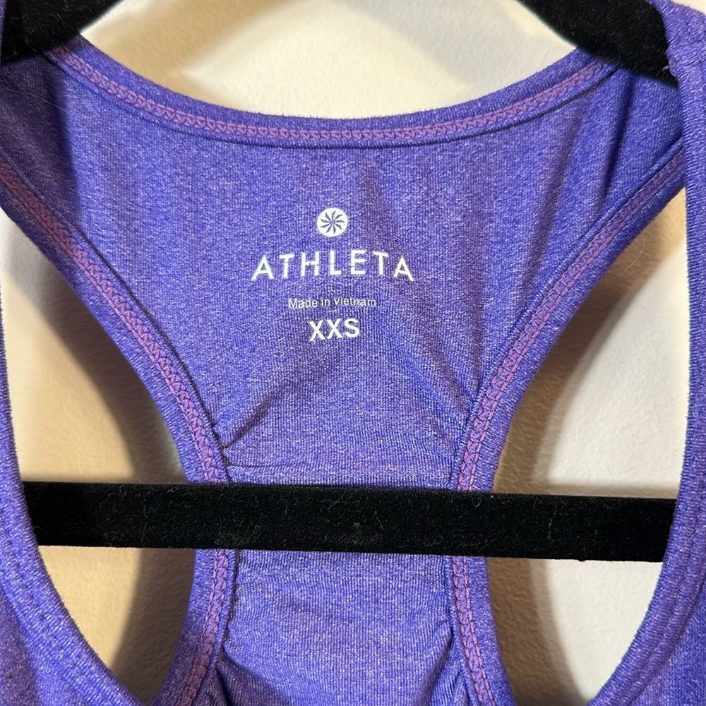 Athleta Purple Tank Top Workout Exercise Running Sleeveless Summer Women XXS - Picture 3 of 8